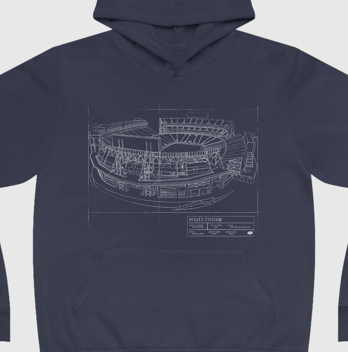 Beaver Stadium Blueprint Hoodie