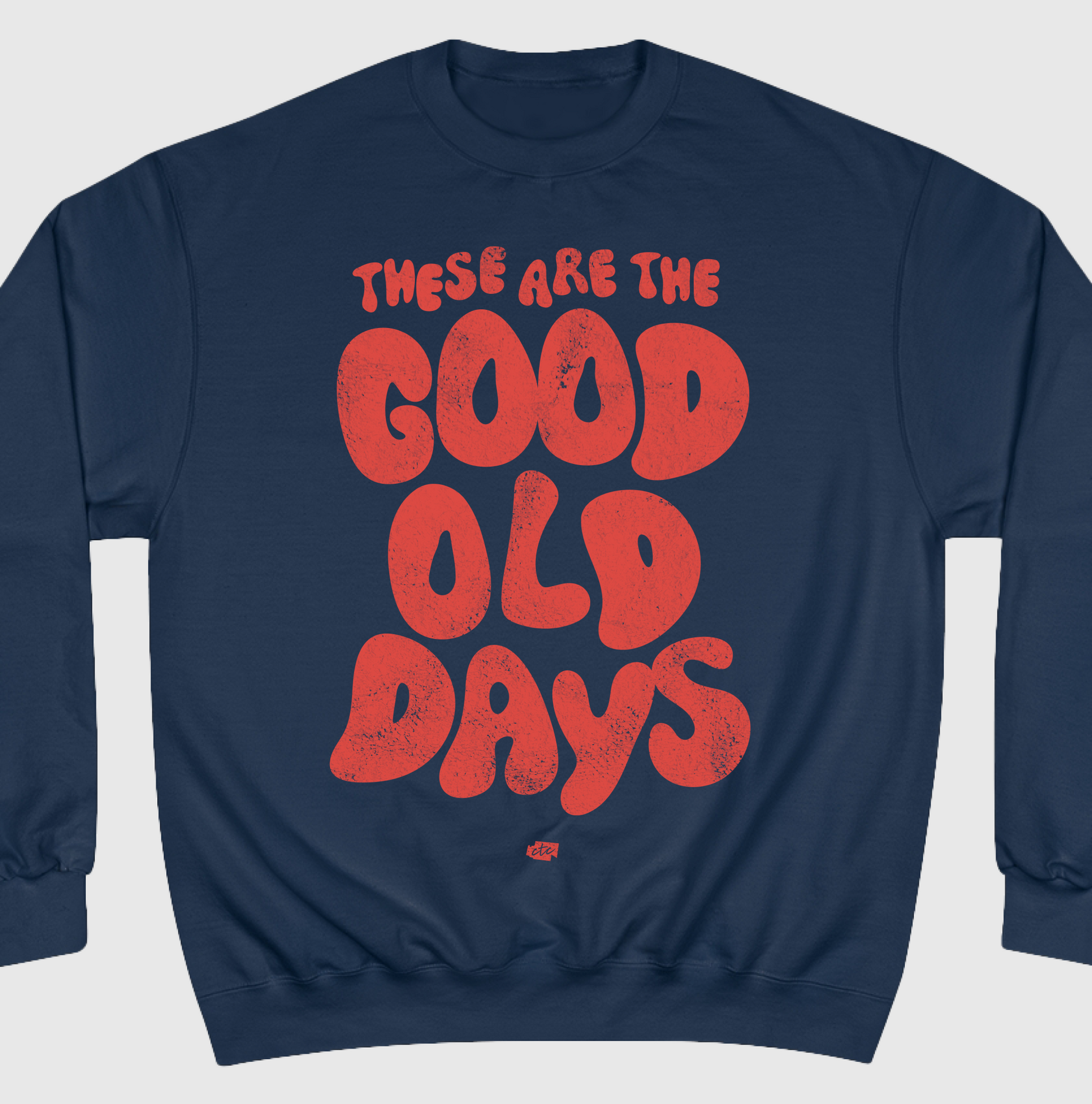 goodness college logo crew neck sweat